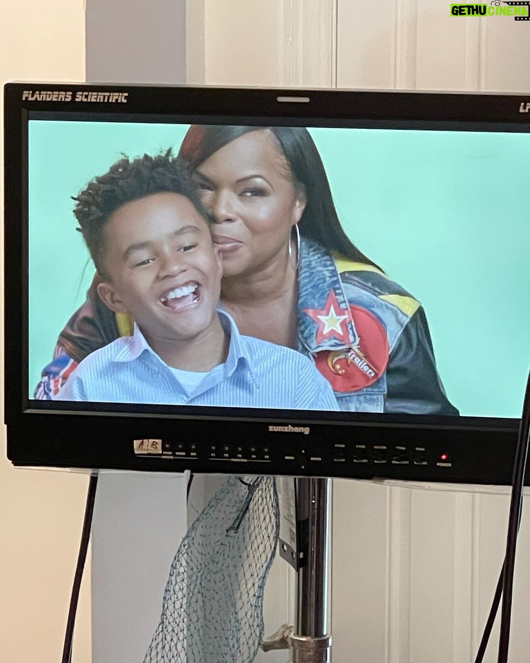 Janice Faison Instagram - On set with my baby
