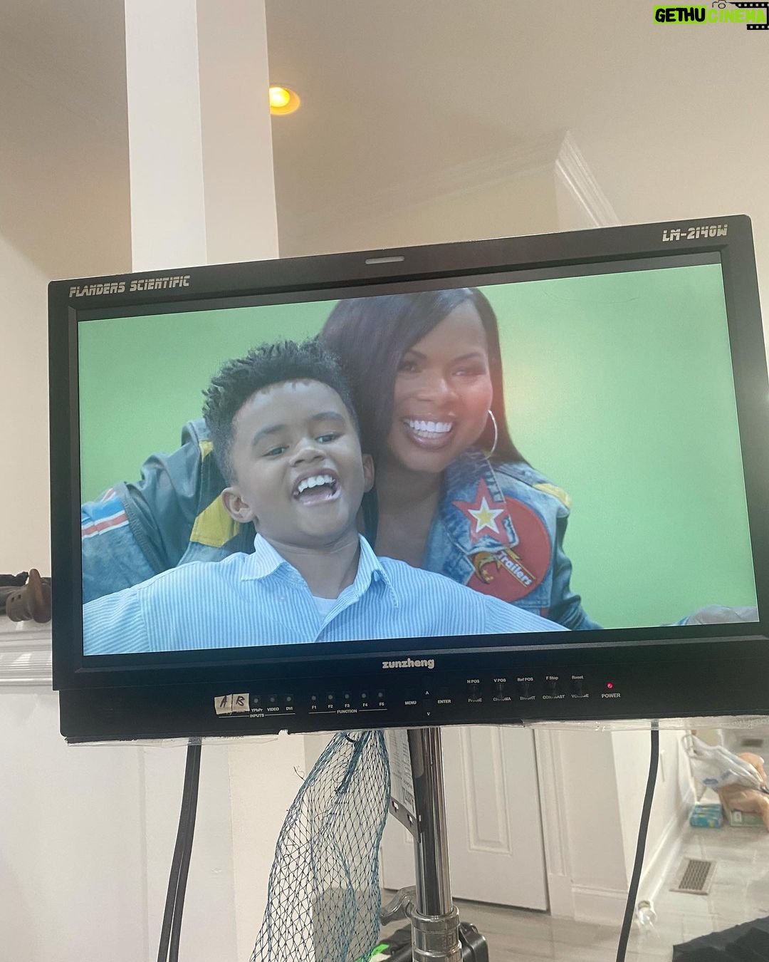 Janice Faison Instagram - On set with my baby