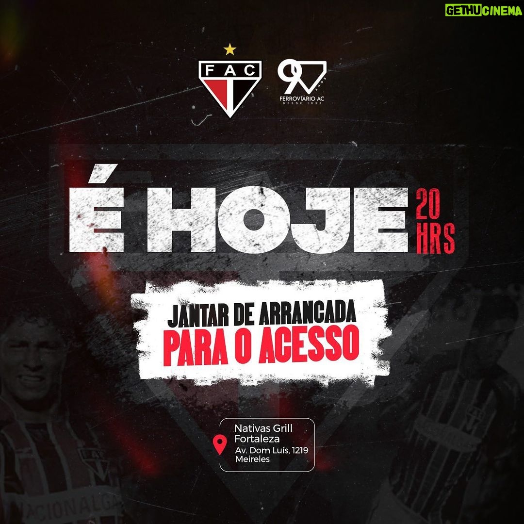 Jardel Instagram - E hj inicia as comemorações de 90 anos do meu clube de coração @ferroviarioac , e serei empossado como embaixador do mesmo! GRATIDÃO, DEUS! ❤️🙌🏽🙏🏽