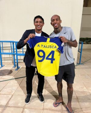 Jardel Instagram - Visita proveitosa a Riade! Sempre um prazer rever estas lendas do futebol! Obrigado pela recepção @alnassr 🇸🇦💪🏽⚽️