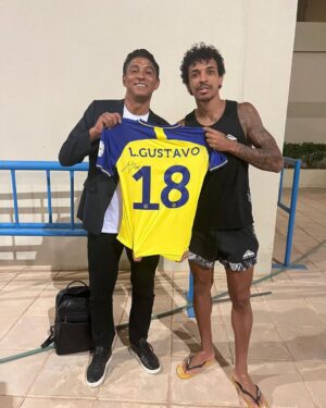 Jardel Instagram - Visita proveitosa a Riade! Sempre um prazer rever estas lendas do futebol! Obrigado pela recepção @alnassr 🇸🇦💪🏽⚽️