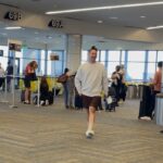Jared Goldstein Instagram - swipe to see who I just bumped into at the airport and then again to see the dog bathroom I just zoom auditioned for a commercial in #JFLMTL40