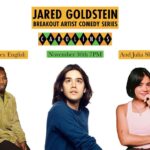 Jared Goldstein Instagram - This show is gonna be so fun so please get your tickets now and do come to @carolinesonbway with SNL’s @alex3nglish and Netflix’s @juliashiplett link in bio! (use code JARED) Carolines on Broadway
