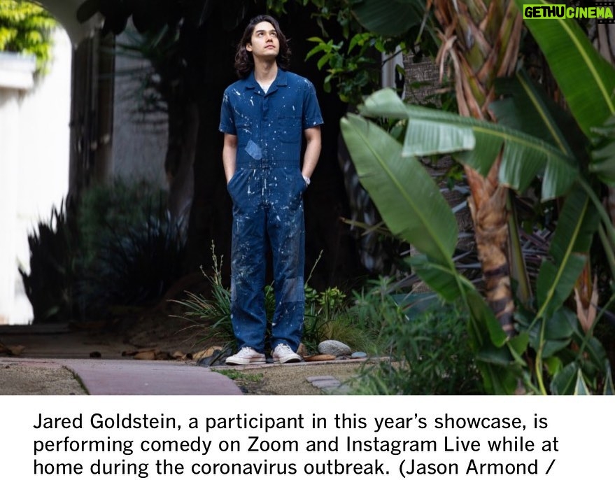 Jared Goldstein Instagram - Please remember me for my zoom comedy and nothing else! Thank you @latimes @cbsentdiversity @dpoder