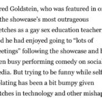 Jared Goldstein Instagram - Please remember me for my zoom comedy and nothing else! Thank you @latimes @cbsentdiversity @dpoder