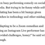 Jared Goldstein Instagram - Please remember me for my zoom comedy and nothing else! Thank you @latimes @cbsentdiversity @dpoder