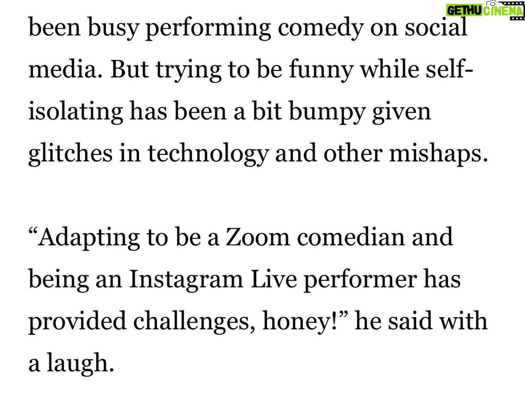 Jared Goldstein Instagram - Please remember me for my zoom comedy and nothing else! Thank you @latimes @cbsentdiversity @dpoder