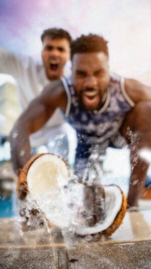 Jason Derulo Instagram - Creative photo with a random guy on Bali @jasonderulo #yzfamily @savayabali