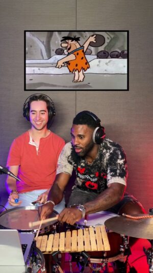 Jason Derulo Instagram - Sound Effects with Jason Derulo!
.
It’s the first ever drum comedy duet! And wow, we are starting off with a bang. It was so much fun to teach Jason Derulo how to make these classic sound effects. We both agreed his next track should have a slide whistle feature! Derulo Drum Comedy!
.
#rhythmsofcomedy #soundeffects #viral #rhythm #satisfying #musician #flintstones #DIY #wow