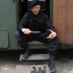 Jason Statham Instagram - Massive thanks to my good friend Justin Burton @warcrownforge for supplying the best of the best custom hand forged knives and axes for our Expendables movie. Thank you brother for the killer talent, and the endless supply of weaponry! #expend4bles