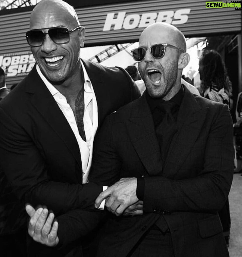Jason Statham Instagram - Hobbs and Shaw at the world premiere of @hobbsandshaw
