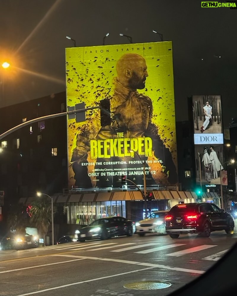 Jason Statham Instagram - Sunset Blvd #thebeekeeper