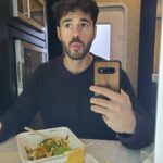 Jayson Blair Instagram - I can't yet share the new show I get to be a part of with you. So, for now, here's me eating an omelette and taking a selfie on my #samsung in #vancouver Love my #vancity fam Vancouver, British Columbia