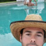 Jayson Blair Instagram - Take me back to the desert! Also, this photo series of @henrydeblouw throwing his phone in the pool as a if it were a basketball is 🤣 Rancho Mirage, California