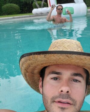 Jayson Blair Instagram - Take me back to the desert! 

 Also, this photo series of @henrydeblouw throwing his phone in the pool as a if it were a basketball is 🤣