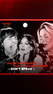 Jeanne Added Instagram - C’était vendredi dernier pour nos 30 ans. Juliette Armanet / Jeanne Added / Jain « Don’t Speak » (No Doubt) (extrait) (2023) . . #taratata #nagui #France2 #Musique #concert #Taratata100live #100live #Live #artiste #Artist #Chanson #Artistes #Rouge #OnAir #replay #rediff #rediffusion #Taratata30Ans