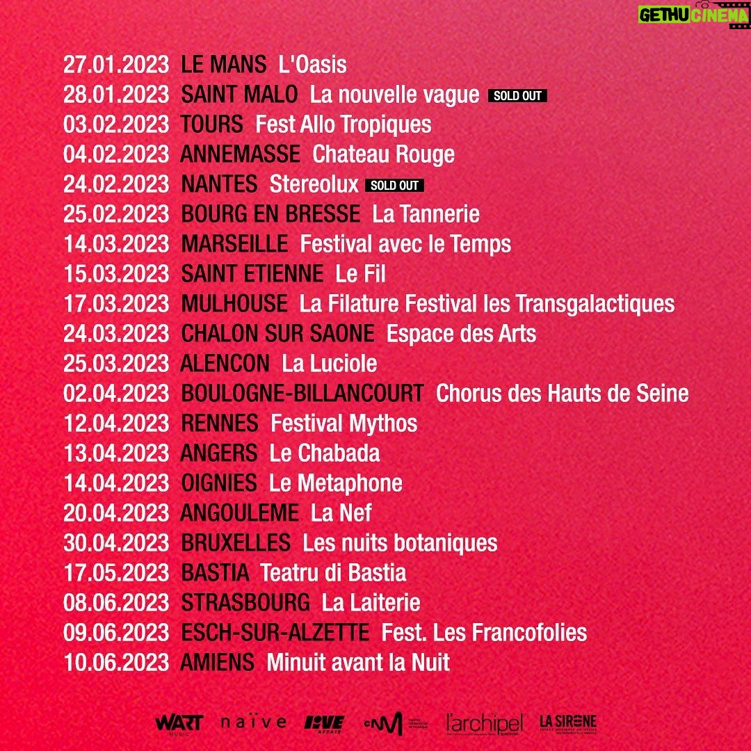 Jeanne Added Instagram - WE ARE BACK ON TOUR!! Toutes les dates jusqu’à juin, la suite (meaning les festivals d’été 🥰) arrive bientôt, TELLEMENT HÂTE DE VOUS RETROUVER 💘💘💘💘💘 à tout de suite baby 😘 Everywhere