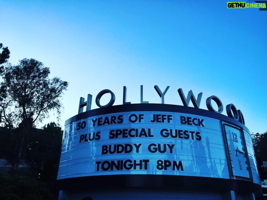 Jeff Beck Instagram - Ready to rock the Bowl with Beth, Steven and Buddy! Hollywood Bowl