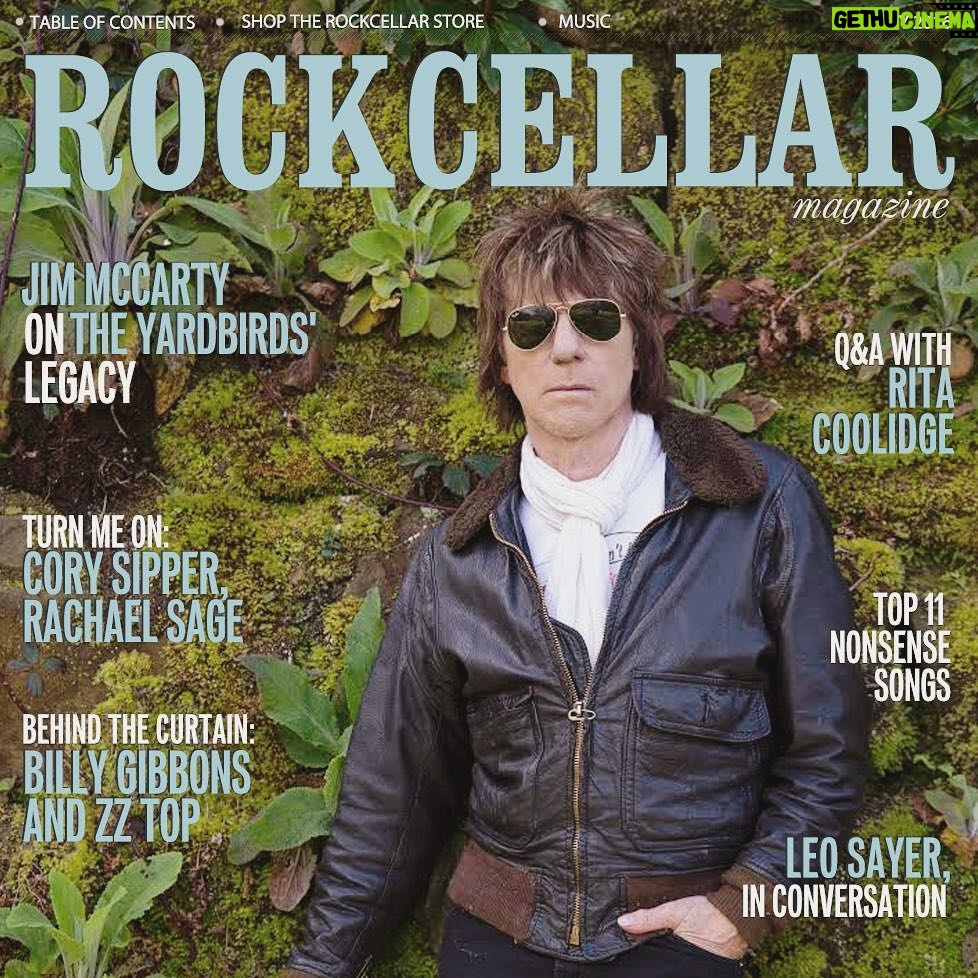 Jeff Beck Instagram - Check out the new cover story in @rockcellarmag - out now. Feature on the new album and the upcoming BECK01 book.