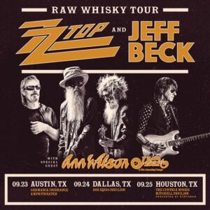 Jeff Beck Instagram - We will be coming to Texas this September with our friends ZZ Top and Ann Wilson ☀️ See you there!
9/23/22 | Del Valle, TX -- Germania Insurance Amphitheater 
9/24/22 | Dallas, TX -- Dos Equis Pavilion 
9/25/22 | The Woodlands, TX -- Cynthis Woods Mitchell Pavilion 
Tickets on sale this Friday 12:00pmCT at Jeffbeck.com