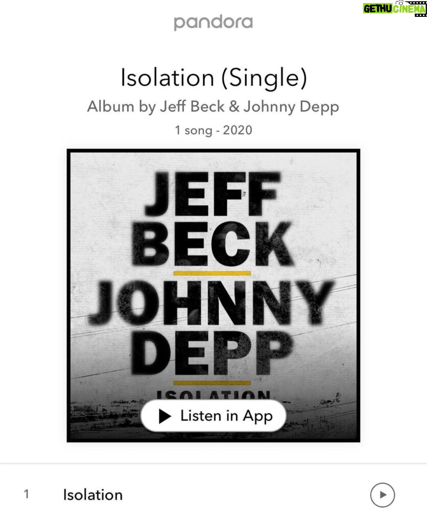 Jeff Beck Instagram - Listen on Pandora https://Rhino.lnk.to/isolation/pandora
