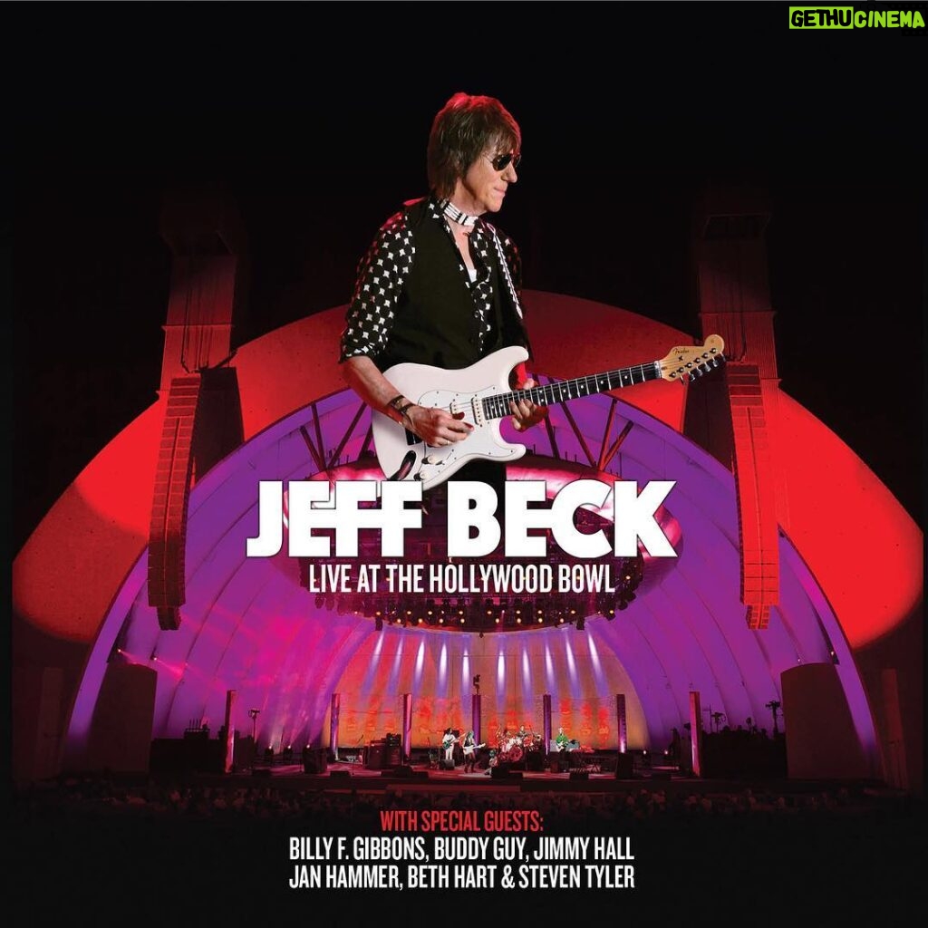 Jeff Beck Instagram - In the summer of 2016, guitar virtuoso Jeff Beck celebrated 50 years of his musical career with an extraordinary concert at the famous Hollywood Bowl. Beck set the stage ablaze with incredible live versions of “For Your Love,” “Beck’s Bolero,” “Big Block,” “Blue Wind,” and more. The epic live performance, featuring special guests Billy Gibbons, Buddy Guy, Jimmy Hall, Jan Hammer, Beth Hart, and Steven Tyler, will be released on CD April 6, with vinyl coming on May 25. Pre-order your copy today!