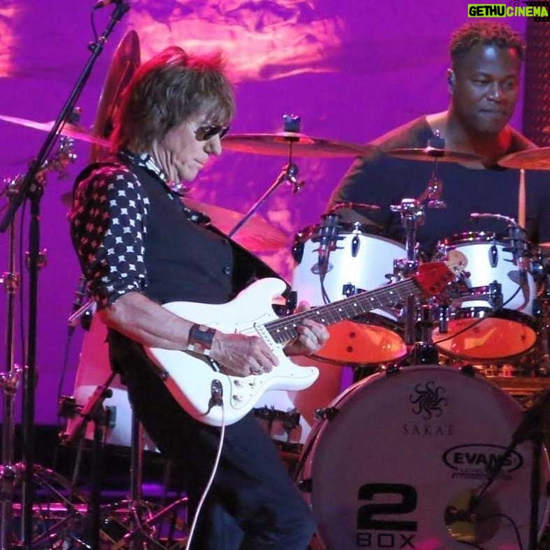 Jeff Beck Instagram - From Jeff's 2016 performance at the Hollywood Bowl. #jeffbeck #hollywood #50years