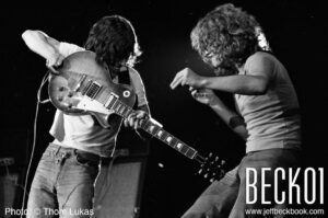 Jeff Beck Instagram - @jeffbeckofficial and @robertplantofficial, New York, 13 July 1969
'Playing in front of an audience is total lunacy. Walking out in front of everyone is just terrifying, yet I have to do it. There's a frozen moment when you set foot on the stage, when you don't know if you're going to fall over, or if someone's going to give you a hard time in the front row. It feels like I'm facing death every single day I go on.' – #JeffBeck in #BECK01