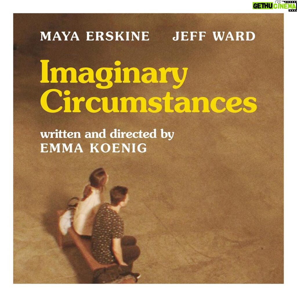 Jeff Ward Instagram - ‘Imaginary Circumstances’ a short film by the inimitable @emjuko is online now. I got to act with true genius @mayaerskine in it and you get to watch her in it so everybody wins. Link in my profile