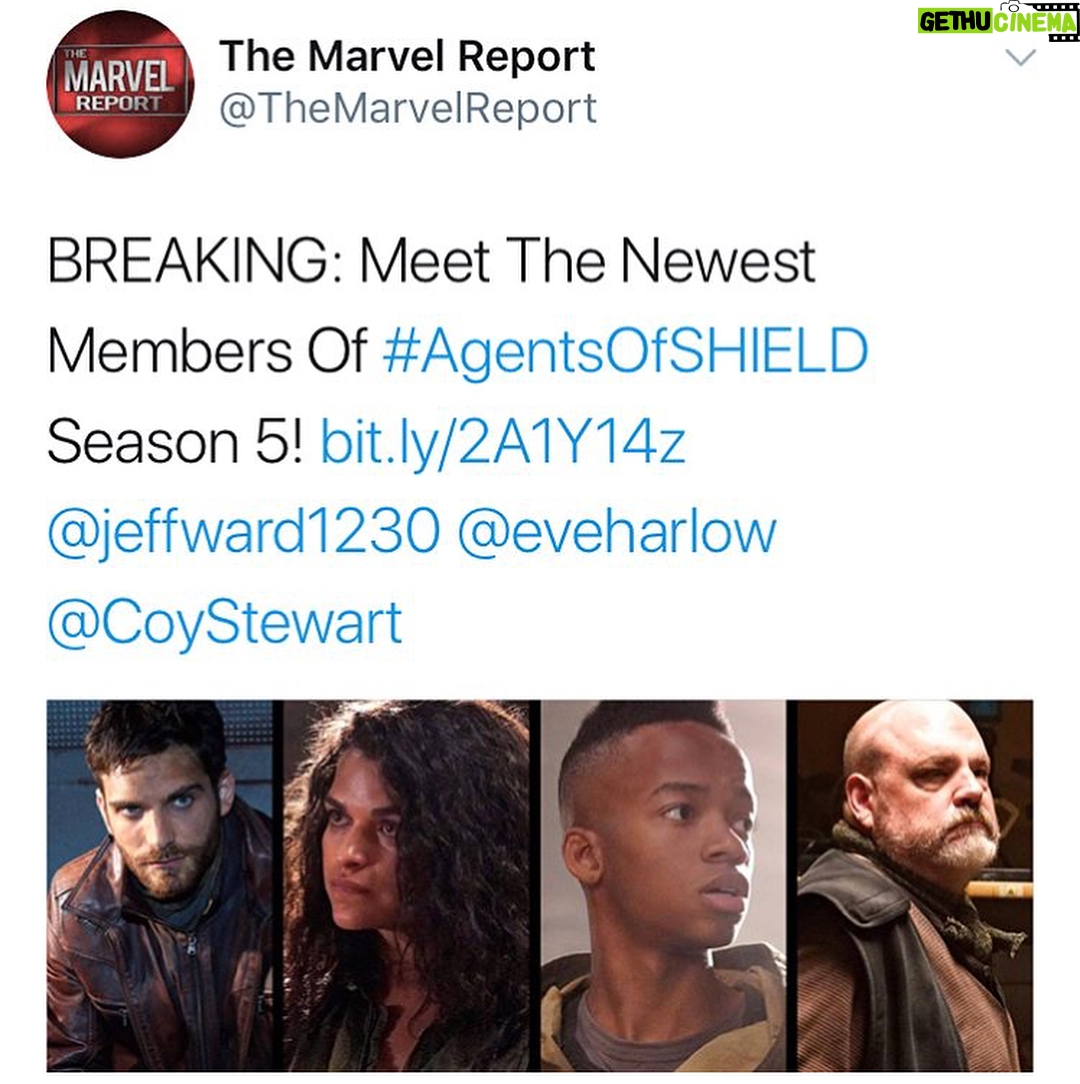 Jeff Ward Instagram - Dec. 1st @marvel @agentsofshield