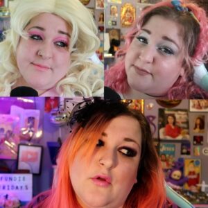 Jen Sutphin Instagram - LMAO I did not realize how much I make the same faces!! Anyway, which era of VBSR is your favorite??? The finale (the 2000's) is tonight! See you there students 🎓🤘