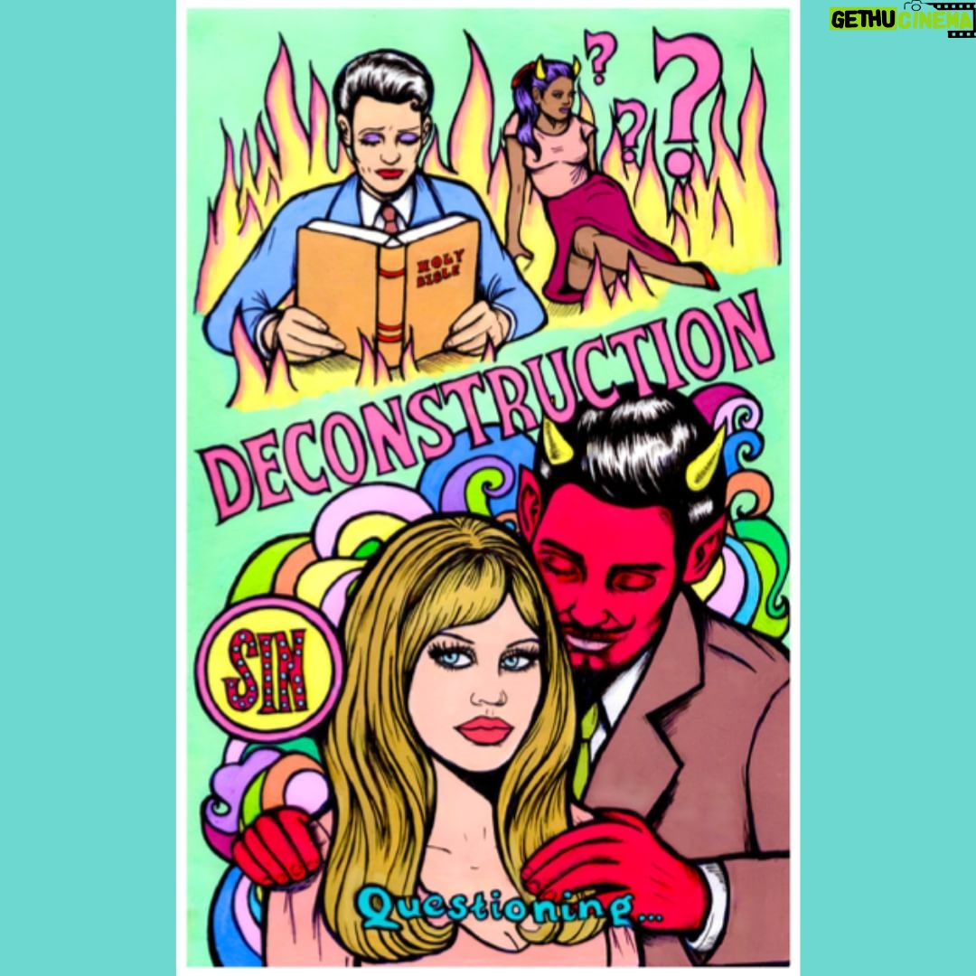 Jen Sutphin Instagram - HALLELUJAH! The official Fundie Fridays DECONSTRUCTION poster is finally here!! π This amazing piece of art was created by @dreamingofjohnny who also made our Lesbian Socialist Republic poster π I am so excited to share this with y'all and I hope you enjoy it as much as we do β€οΈThe link is in my bio or you can just search for "Fundie Fridays Bonfire" on your fav search engine πSee you tonight for a brand new (and spooky!) episode. π
