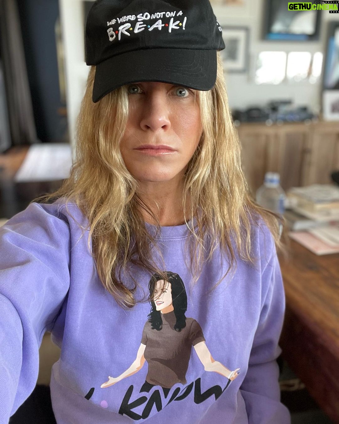 Jennifer Aniston - 4.5 Million Likes - For the record… we were SO not on a break 🙄
Excited to show you guys some pieces from the first ever @friends merch collection 👏🏼 Half of my proceeds from this limited drop will benefit @americares, an organization I love… which is working to provide relief, mental health care, and medical aid to communities and individuals affected by Covid-19.
Swipe to see more from the collection + link in my bio to shop⛲️