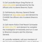 Jennifer Aniston Instagram - This is a video of #BreonnaTaylor and her little sister just living their lives. Breonna is one of many Black people in America who have been senselessly killed by police officers. The officers who broke into her house while she was sleeping and shot her eight times, STILL have not been arrested. It’s unacceptable and it breaks my heart. 💔 ⠀ ⠀ While we mourn with her family and the rest of the country, please #SayHerName... Make noise, make phone calls, and demand justice. ⠀ ⠀ America has A LOT of work to do - so I made a to-do list. Swipe, and share it, tweet it, scream it, sing it, print it out, send it to your friends. Whatever you can do. Let’s get going ✔️📲 More in my bio 🙏🏼