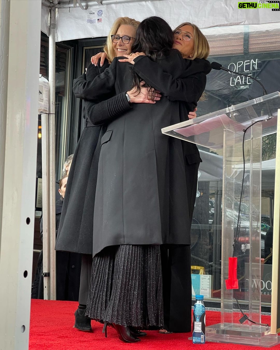 Jennifer Aniston - 8.3 Million Likes - Very proud of our girl @courteneycoxofficial today. I love these women with literally every ounce of my heart and soul ❤️ @lisakudrow and I were on a cloud being able to celebrate her and her incredible achievements ⭐️
