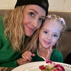 Jennifer Finnigan Instagram - How lucky am I to have TWO Valentines!!!! Happy 18th Valentines Day to my love @jonnysilverman (remember our first one? When I had food poisoning all night?! 🤢) and to my little nugget Ella Jack who makes my heart burst with love…..Happy Valentine’s Day everyone!! ❤️❤️❤️