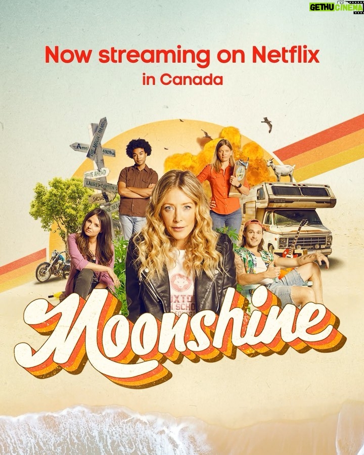 Jennifer Finnigan Instagram - @moonshineseries checks into @netflixca Netflix Canada 🇨🇦❤️ TODAY!!!! If you’re in #canada you can stream all of Season 1 , and I promise you it will make you smile…..come join our little #moonshine world….you won’t regret it @netflixca @moonshineseries @eone_tv @cbcgem 😜🦞🌙