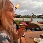 Jennifer Finnigan Instagram – Yup, I’m drinking a Mai Tai in a Spam can. And it’s delicious. Aloha #hawaii 🥰🌸🌺