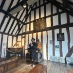 Jennifer Finnigan Instagram - GEEKING OUT in #stratforduponavon , birthplace of Shakespeare…..could have spent 3 days here, steeped in all things Willie Shakes. First pic is the house he was born in (and the room he was born in)….then onto his schoolhouse where he was schooled until age 14 (oh and that’s Jonny in an authentic school master costume 🤦🏼‍♀️)…Shakespeare’s grave….and a Swan on the Avon ❤️❤️❤️ #shakespeare #uk #england Stratford-Upon-Avon, Shakespear's Birthplace. England. Uk