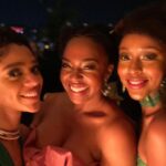 Jerrika Hinton Instagram – floofy, pink and soft last night, celebrating our @huntersonprime baby with the world 💕