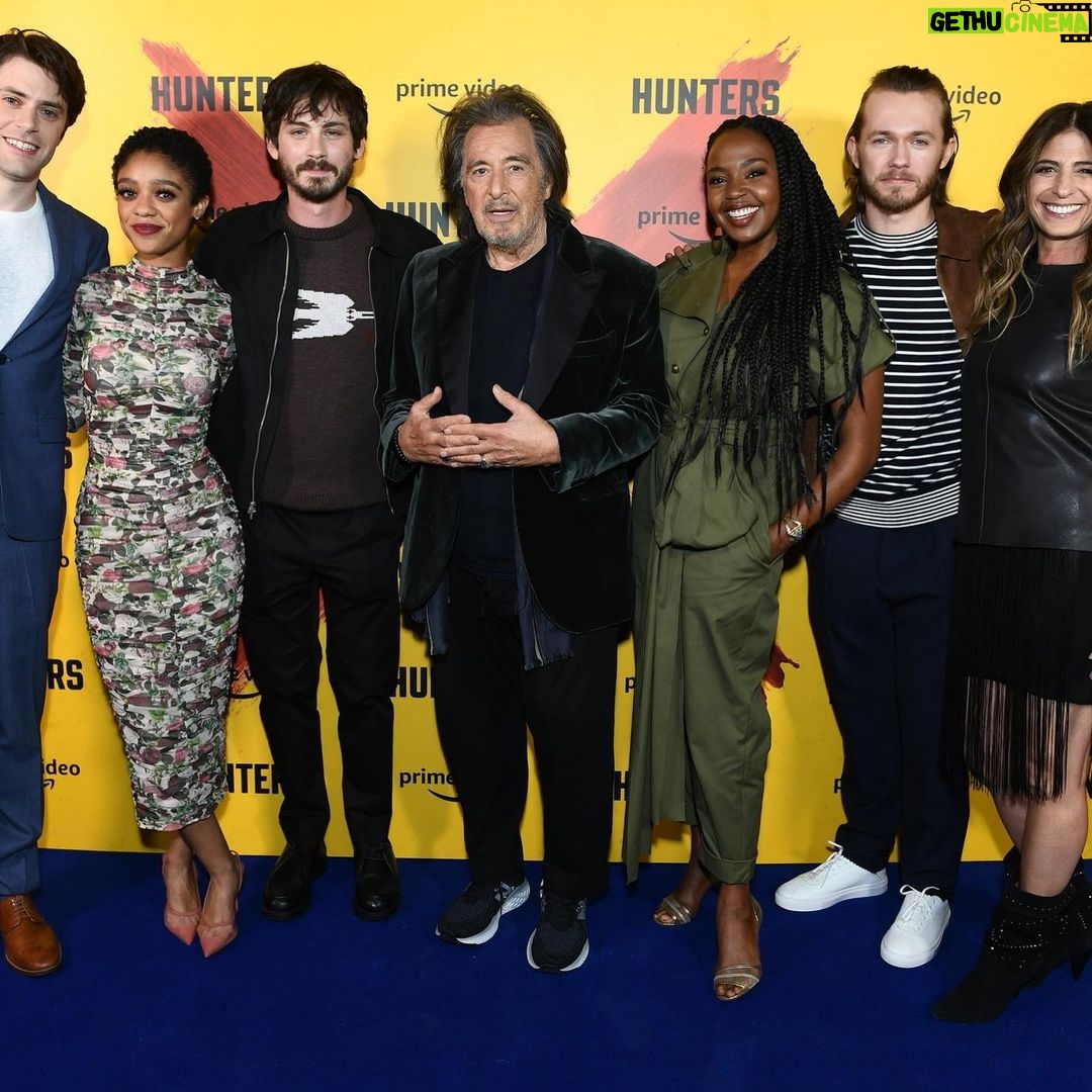 Jerrika Hinton Instagram - ❌,🩲& 💛 in 🇬🇧 for #HuntersTV