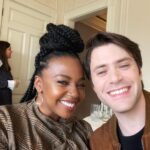 Jerrika Hinton Instagram - ❌,🩲& 💛 in 🇬🇧 for #HuntersTV