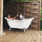 Jerrika Hinton Instagram - Dear Diary, A few last things. Let’s remember that amazing dinner party, bathing outdoors on the shores of the Nile, monkeys at the Baha’i Temple, eating nsenene rolex and boo sauce, fish eyes and Sungi’s beautiful art. Weebale. • Kampala, Jinja & Kangulumira Uganda