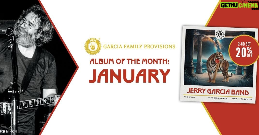 Jerry Garcia Instagram - “Was sold on the "Don't Let Go," which is a must must listen for fans of the space jazz jams. This one is particularly jamming. "Dear Prudence" was particularly poignant and vampy. And the "After Midnight" just absolutely shreds” -Kendall W GarciaLive Volume 20 is January’s album of the month at Garcia Family Provisions. This 2-CD set presents the complete, previously unreleased Jerry Garcia Band performance at Cape Cod Coliseum in Yarmouth, MA on June 18th, 1982 – plus 45+ minutes of additional incendiary, uncirculated recordings captured on June 1st, 1981 at The Stone. Enjoy 20% off until the 31st! 📷 @minkinphotography | Todd Kennelly