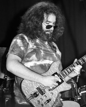 Jerry Garcia Instagram - Jerry and Wolf on this date in 1978 at Selland Arena in Fresno, shot by Ed Perlstein. 🐺