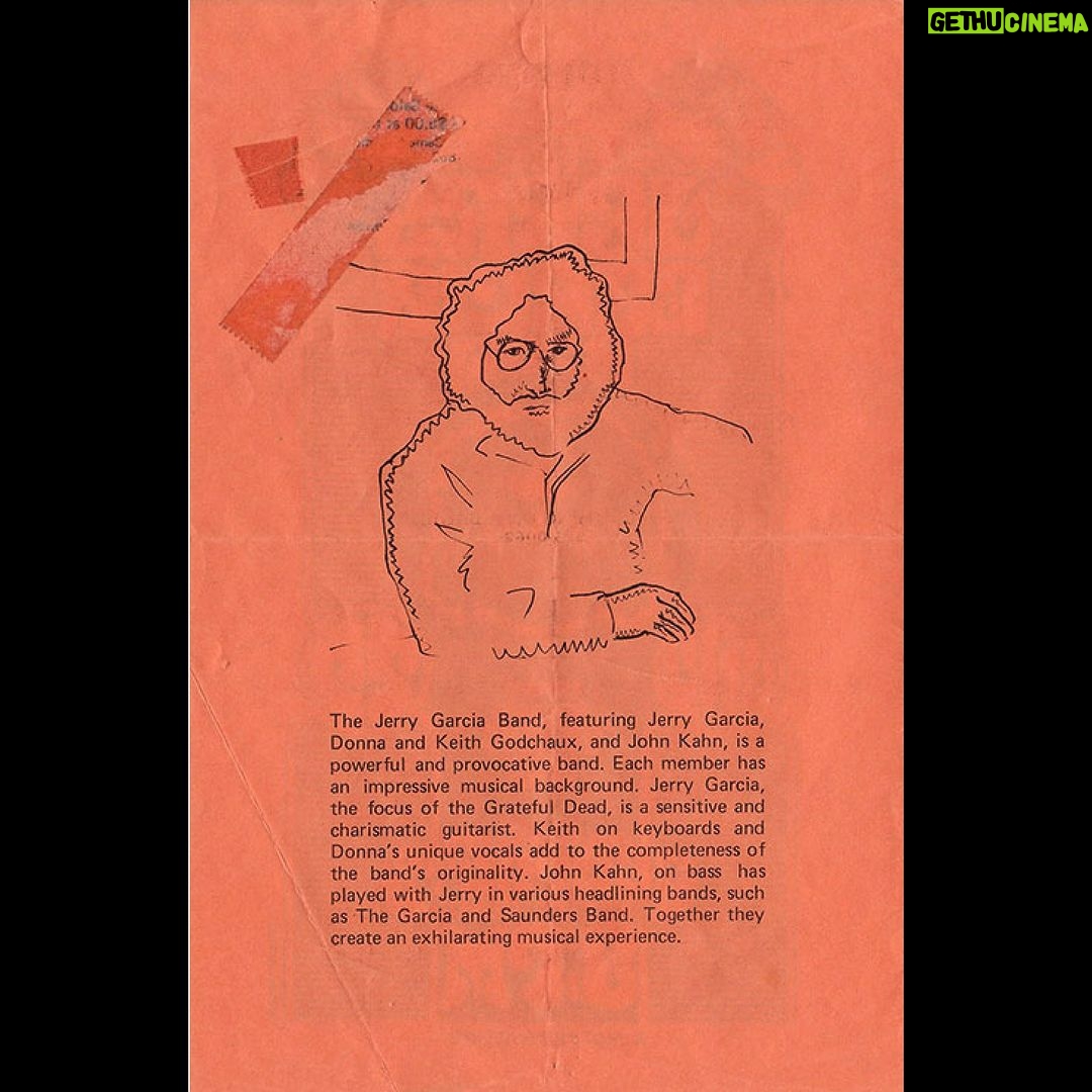 Jerry Garcia Instagram - Swipe to check out a handbill from the Jerry Garcia Band’s show on this date at the State University of New York’s Elting Gym in New Paltz, NY.
