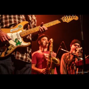 Jerry Garcia Instagram - Just before the holiday, @loslobos marked their 50th anniversary with a pair of shows at San Francisco’s Fillmore Auditorium. Jerry's "Alligator" Fender Strat made a special appearance, thanks to Andy Logan and the @gratefulguitarsfoundation. 🐊

📸: @yamablam / @chimeinteractive