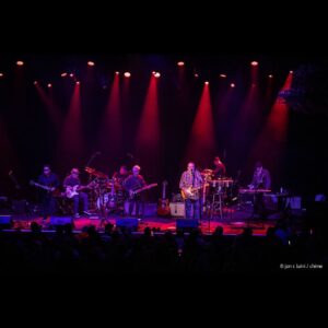 Jerry Garcia Instagram - Just before the holiday, @loslobos marked their 50th anniversary with a pair of shows at San Francisco’s Fillmore Auditorium. Jerry's "Alligator" Fender Strat made a special appearance, thanks to Andy Logan and the @gratefulguitarsfoundation. 🐊

📸: @yamablam / @chimeinteractive