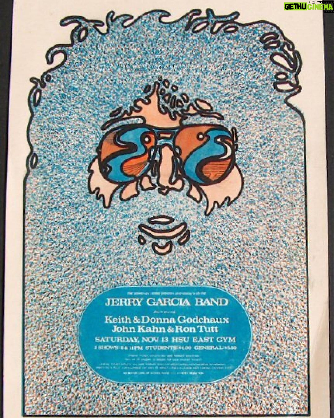 Jerry Garcia - 1.7K Likes - "That fall, when the Garcia Band undertook a run of appearances in Northern California, including several university dates, it was a time, as the album’s title suggested, of reflection; not looking back, but more a mirror image of where Garcia was at in the moment. Sharing an obvious kinship with Keith Godchaux (keyboards) and his wife, Donna Jean (vocals), who doubled in those roles with the Dead, as well as a growing bond with bassist John Kahn and drummer Ron Tutt, Garcia’s singing and playing sparkle with unconcerned liberation." – Larson Sutton, @relixmag
Highlights from the Jerry Garcia Band’s performance at Humboldt State University’s East Gym in Arcata, California, 47 years ago today were included on GarciaLive: Volume 17 - NorCal ‘76. Link to listen in profile.
📸: Ed Perlstein