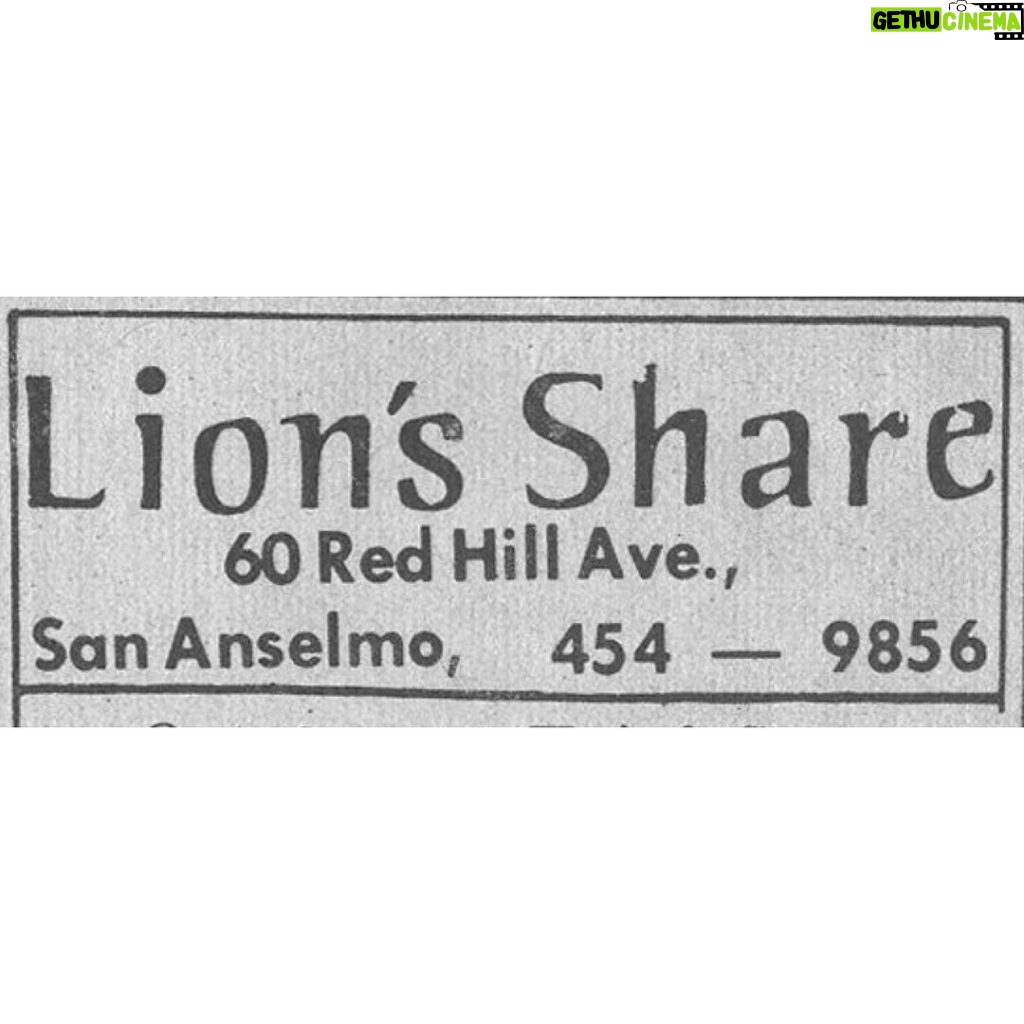 Jerry Garcia Instagram - Before Jerry was a regular there, it was a hardware store. The Lion's Share opened in the old "Highland Hardware" in San Anselmo in 1969 after the original spot in Sausalito burned down. Jerry played at the club with the Grateful Dead, the New Riders Of The Purple Sage, Merl Saunders, and Old & In The Way. Now, in addition to hosting Randy Newman's first show and, perhaps more famously, Janis Joplin's wake, the venue can also be known for the "Save Mother Earth" from January 19th, 1972 as featured on Heads & Tails: Volume 1. Swipe to the end to see what the building looks like today.